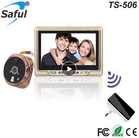 Saful - цифровая беспроводная дверная видеокамера-глазок с датчиком движения Image